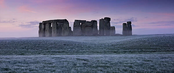 Stonehenge N071258. STONEHENGE, Wiltshire. View of the stone circle at early dawn