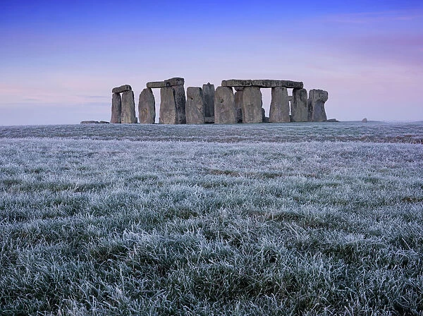 Stonehenge N071260. STONEHENGE, Wiltshire. View of the stone cirlce at early dawn