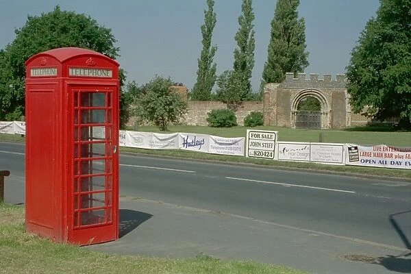 Telephone Box. Telephone Kiosk to south of St. Osyths Priory, Essex. IoE 429149