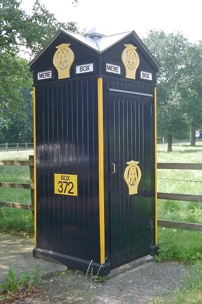 a Box. a Telephone Box on A556, Cheshire. IoE 58578