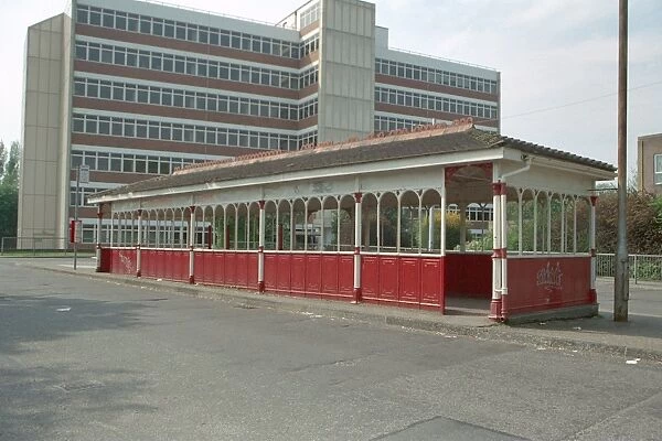 Tram Shelter. One of only two remaining cast-iron tram shelters in Portsmouth