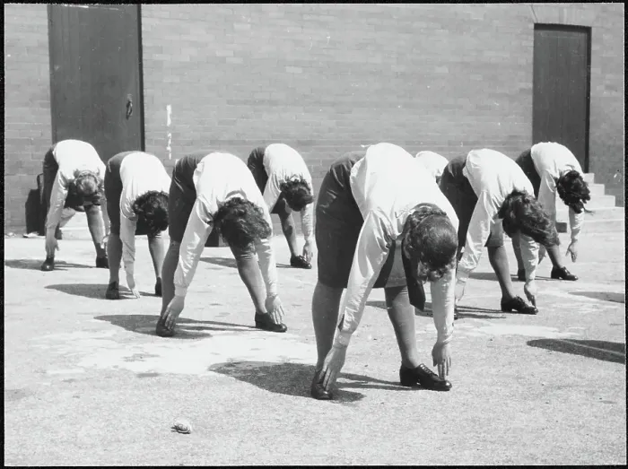 Framed Print : WAAF trainees taking part in a physical training exercise chp01_07_01_098