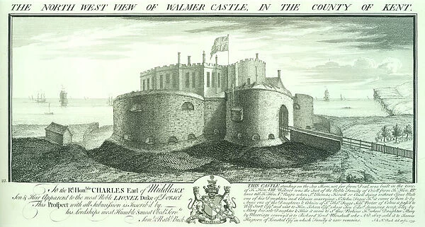 Walmer Castle engraving N070832