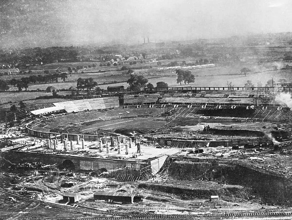 Wembley under construction 1922 EPW008076