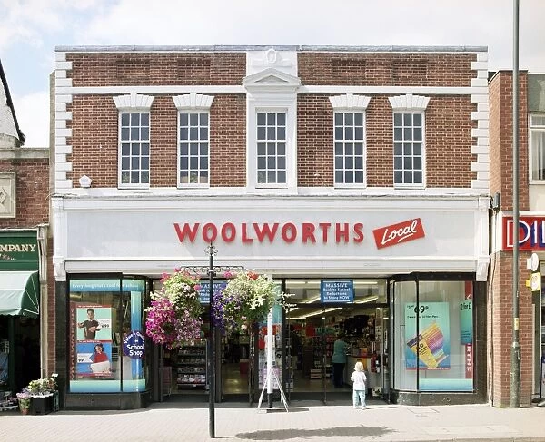 Woolworths shopfront, Ledbury AA009148