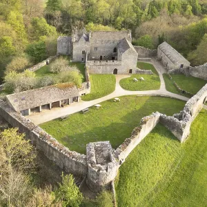 Aydon Castle Print: Aerial Drone View of North Tower