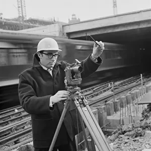 Barbican construction - surveying JLP01_08_073051