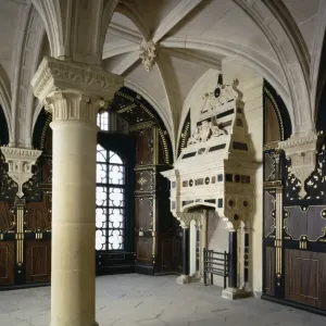 Bolsover Castle Print - Pillar Parlour Interior