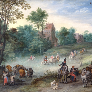Brueghel - Travellers on a Country road N070590