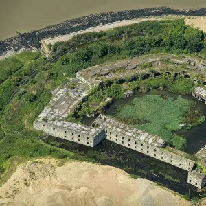 Cliffe Fort Print, Medway Coastal Defence System