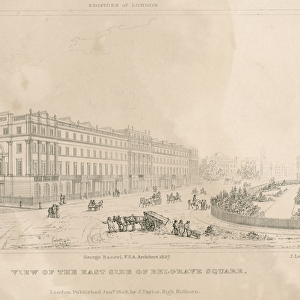 East Side of Belgrave Square, London in 1827 N060024