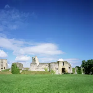 Helmsley Castle Print: View from the South East Helmsley Castle Print: View from the South East