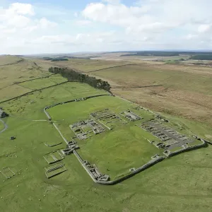Aerial View of Housesteads Roman Fort Print