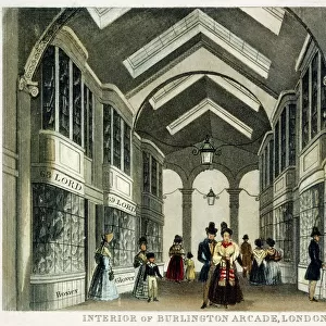 Interior of Burlington Arcade, London c. 1830 J000146