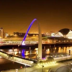 Millennium Bridge Print at Night Millennium Bridge Print at Night