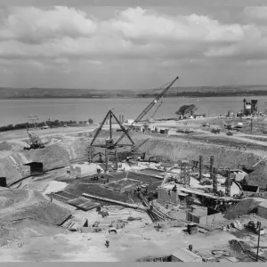 Berkeley Nuclear Power Station Construction Print, 1950s