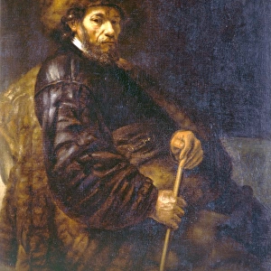 A Seated Man with a Stick K040875