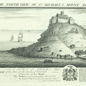 St Michaels Mount engraving N070782