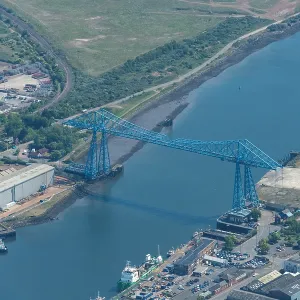 Tees Transporter Bridge Print, 2025 Flight Aerial Photograph