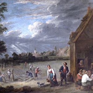 Teniers - A Harvest scene N070564