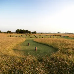 Woodhenge Print, Durrington Walls Archaeological Image Woodhenge Print, Durrington Walls Archaeological Image