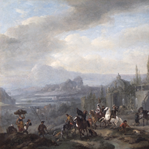 Wouwerman - The Departure of a Hawking Party N070656