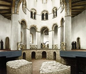 Monastic Collection: Abbot Wulfrics rotunda at St Augustines Abbey J000094