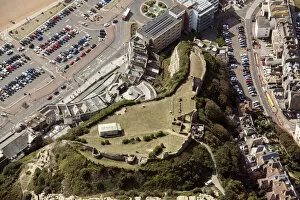 Images Dated 14th June 2022: aerial medieval RUIN CASTLE