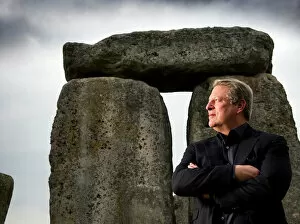 Images Dated 29th September 2022: Al Gore at Stonehenge DP137788