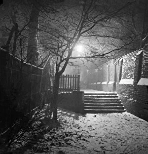 Snow Collection: Alleyway at night a072752