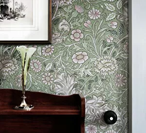 Wall Paper Collection: Arts and Crafts room, Mount Grace Priory N100635