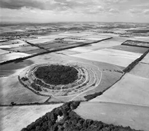 Ancient monuments from the Air Collection: Badbury Rings EAW010546