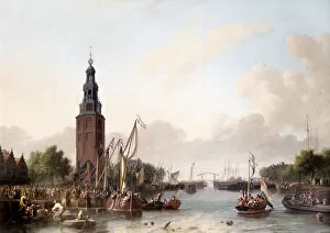 Dutch Collection: Bakhuizen - A Man of Rank Embarking at Amsterdam N070650
