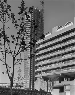 Tower Block Prints: Barbican construction - Cromwell Tower JLP01_08_082602