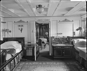 Images Dated 30th November 2018: Bedroom suite, RMS Olympic BL24990_025