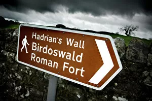 Images Dated 17th May 2007: Birdoswald Roman Fort sign N070973