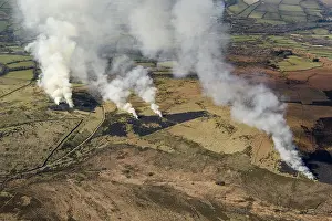 Aerial View Prints: Bracken Burning, Dartmoor 35597_015