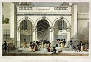 Georgian shopping Collection: Burlington Arcade, Piccadilly 1827 J000145