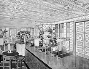 RMS Olympic Collection: Cafe design for RMS Titanic BL21522_002