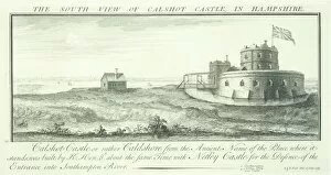 Southampton Collection: Calshot Castle engraving N070778