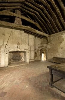Fire Place Collection: Castle Acre Priory. First floor bedchamber N071735