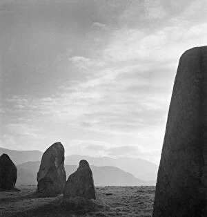 Silhouette Collection: Castlerigg Stone Circle a080444