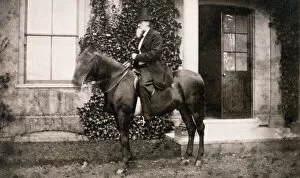 Horse Collection: Charles Darwin on horseback K970217