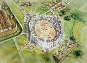 Chester Collection: Chester Roman Amphitheatre J040018