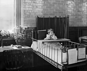 Before the NHS Collection: Child in hospital BL12178_001