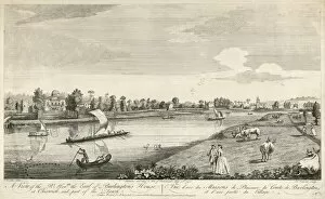 Historic views of Chiswick Collection: Chiswick House engraving N110152