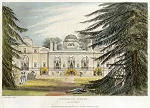 Historic views of Chiswick Collection: Chiswick House engraving N110156
