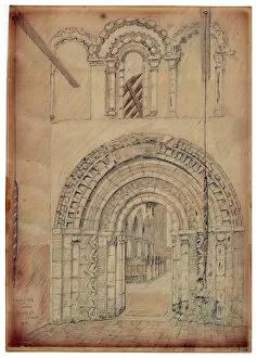 Sketch Collection: Church Door, Westhall MD41_00052