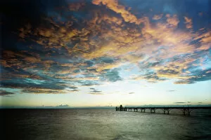 Sunrise and sunset Collection: Clevedon Pier N020043