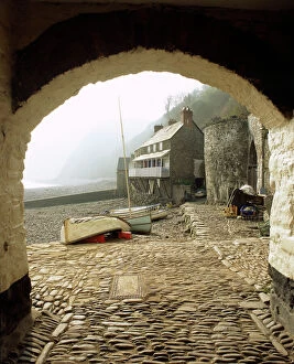 Arch Collection: Clovelly harbour K011622